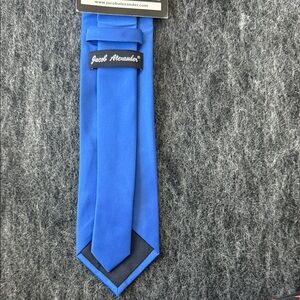 Jacob Alexander, vibrant blue tie